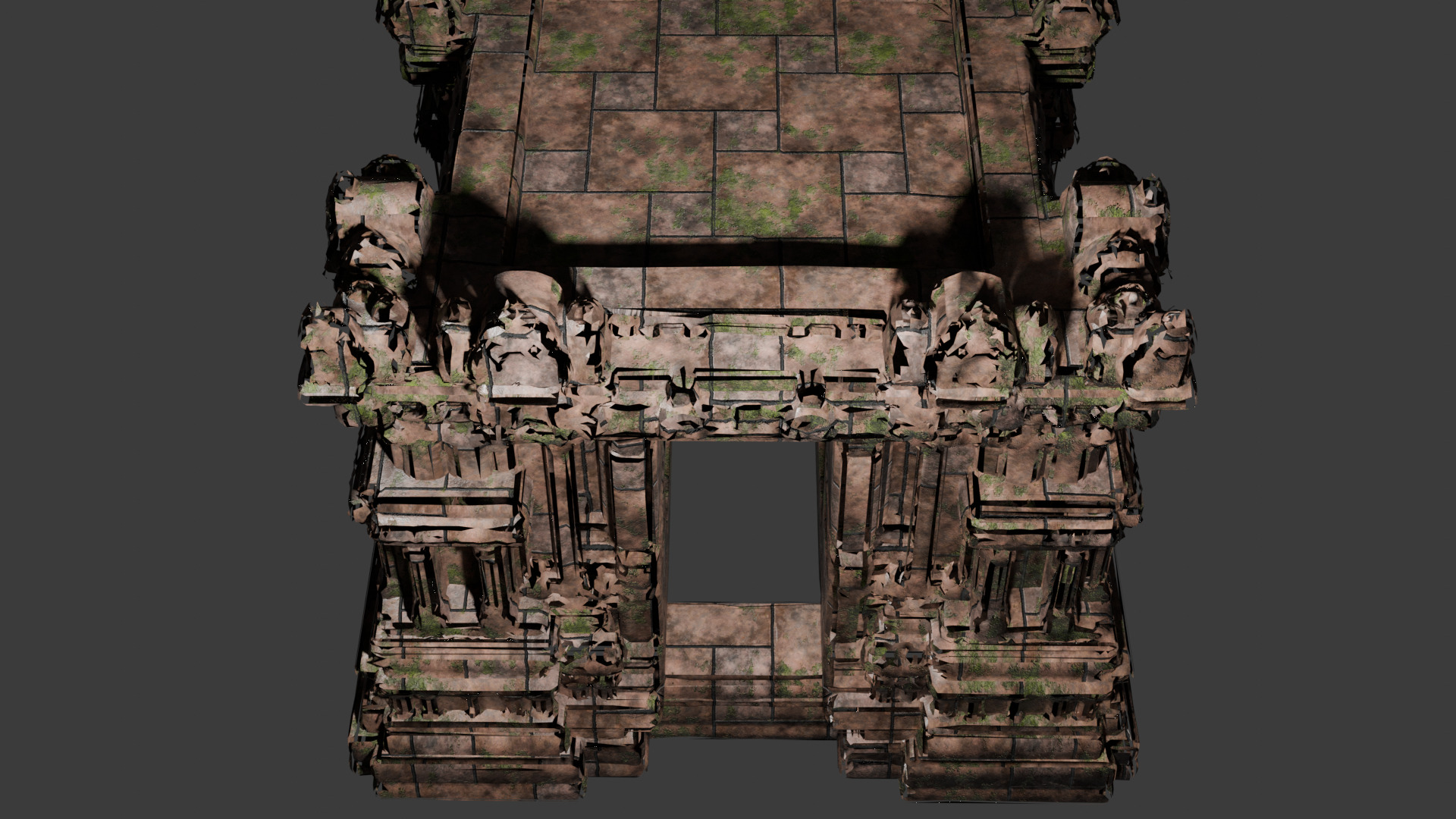 Low Poly Indian Temple 3D Model - Game Ready Hindu Temple Low-poly 3D model_1