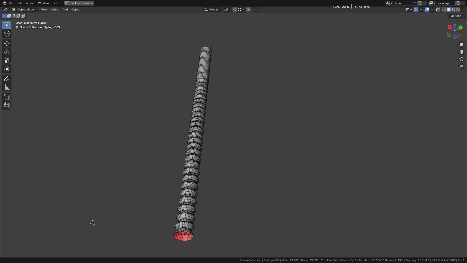 Intraligamental Syringe Pen Style 3D model_64