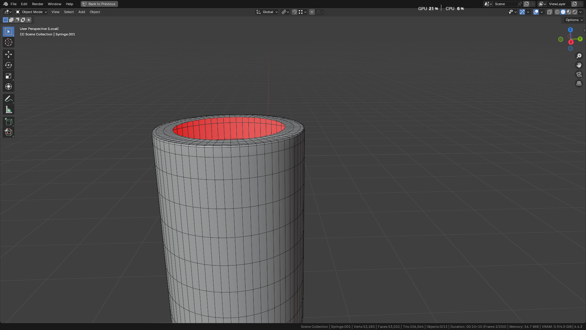 Intraligamental Syringe Pen Style 3D model_62