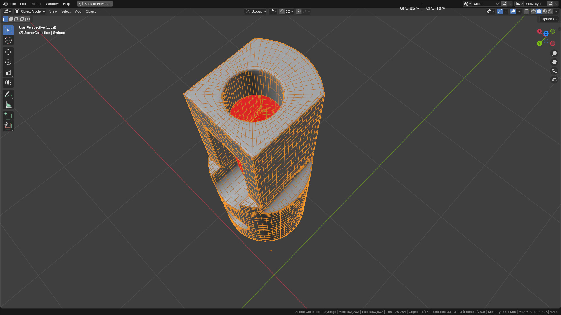 Intraligamental Syringe Pen Style 3D model_49