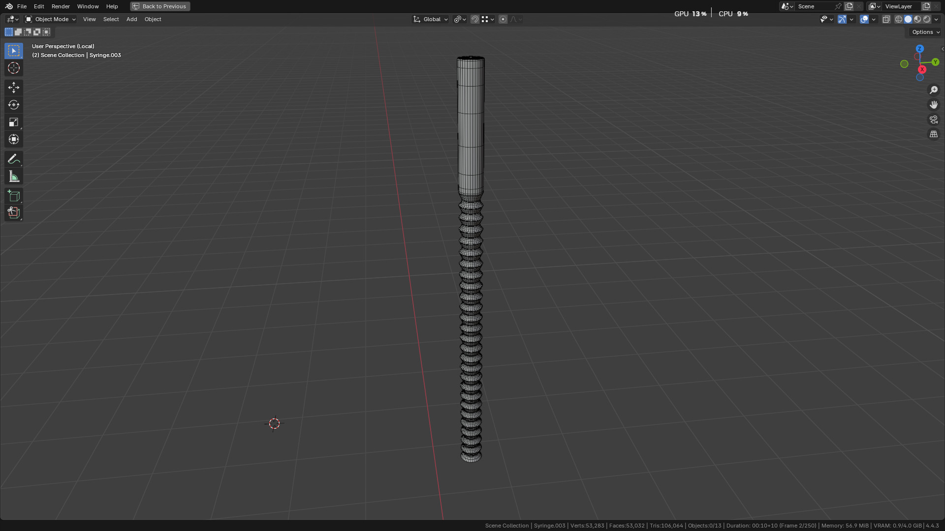 Intraligamental Syringe Pen Style 3D model_63