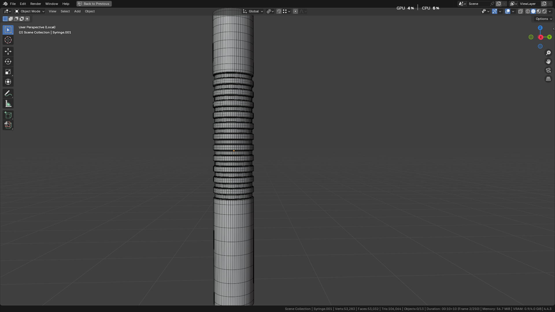 Intraligamental Syringe Pen Style 3D model_60