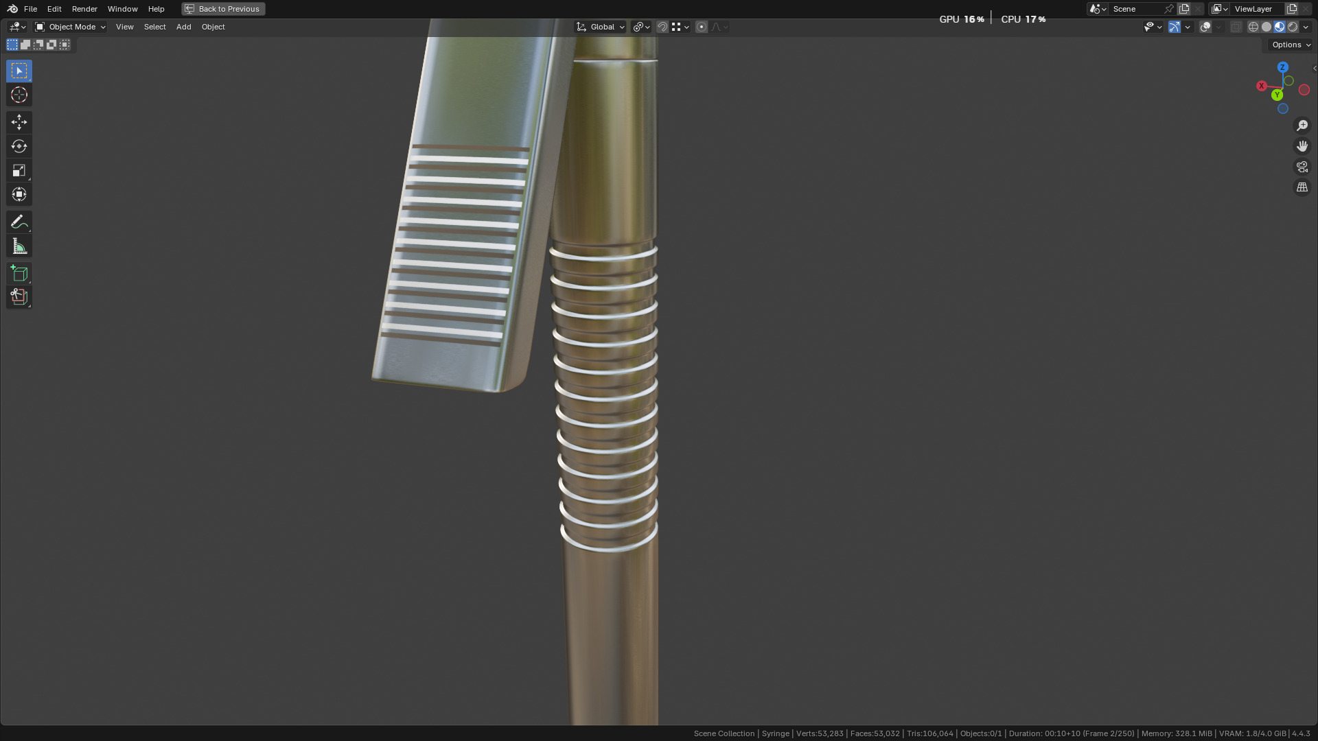 Intraligamental Syringe Pen Style 3D model_20