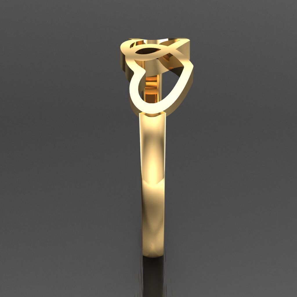 Light Gold Diamond Men Ring 2MR076 3D model_12