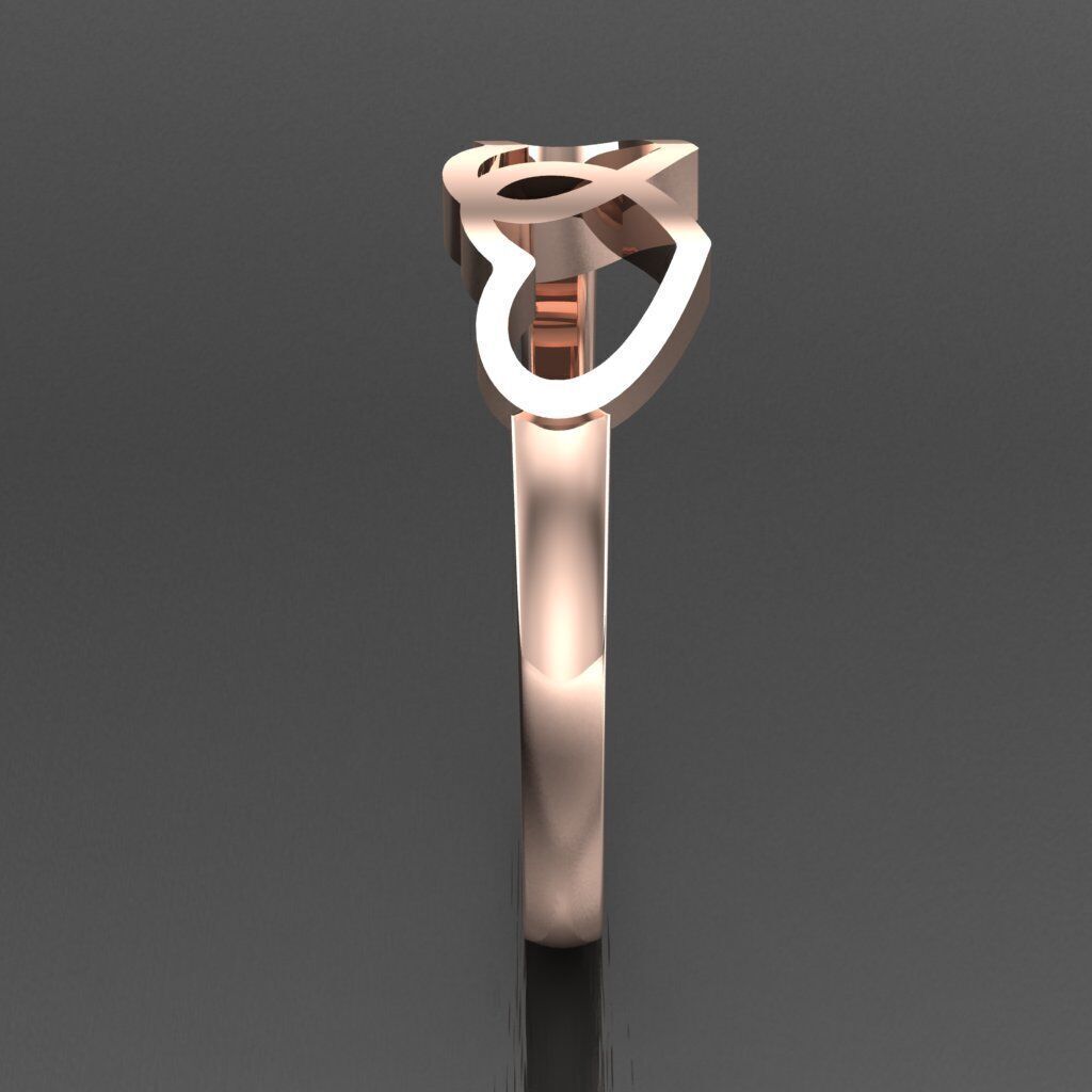 Light Gold Diamond Men Ring 2MR076 3D model_11