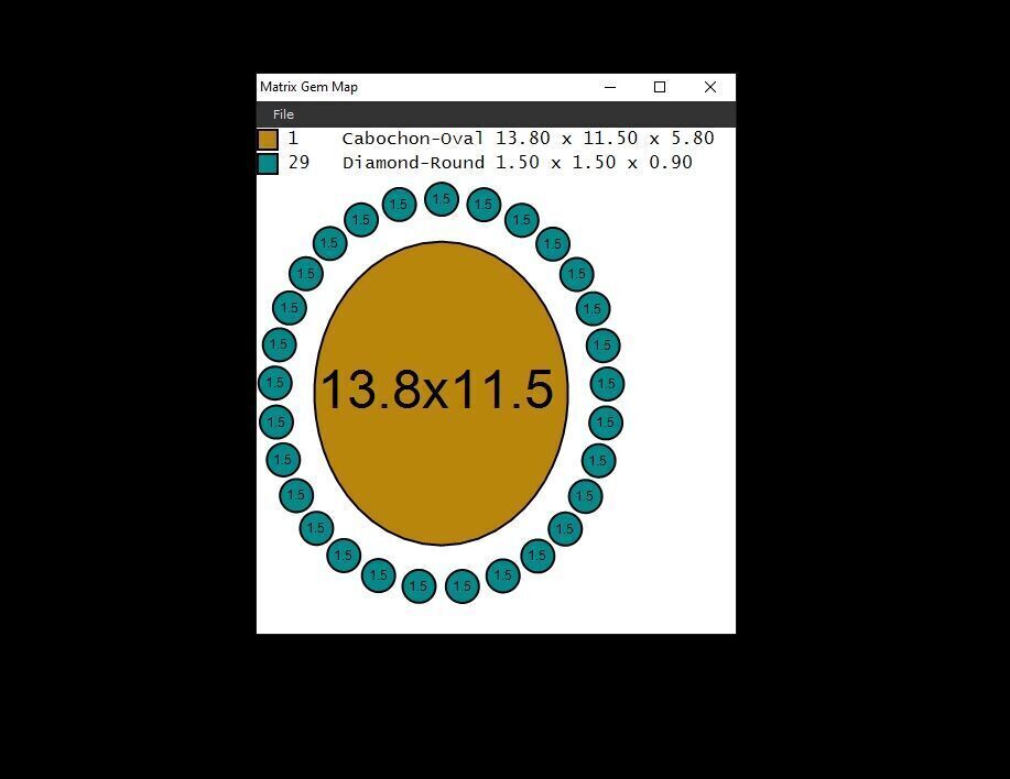 Light Gold Diamond Men Ring 2MR093 3D model_5