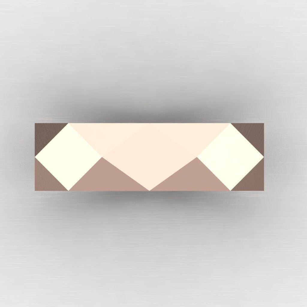 Light Gold Diamond Men Ring 2MR096 3D model_8