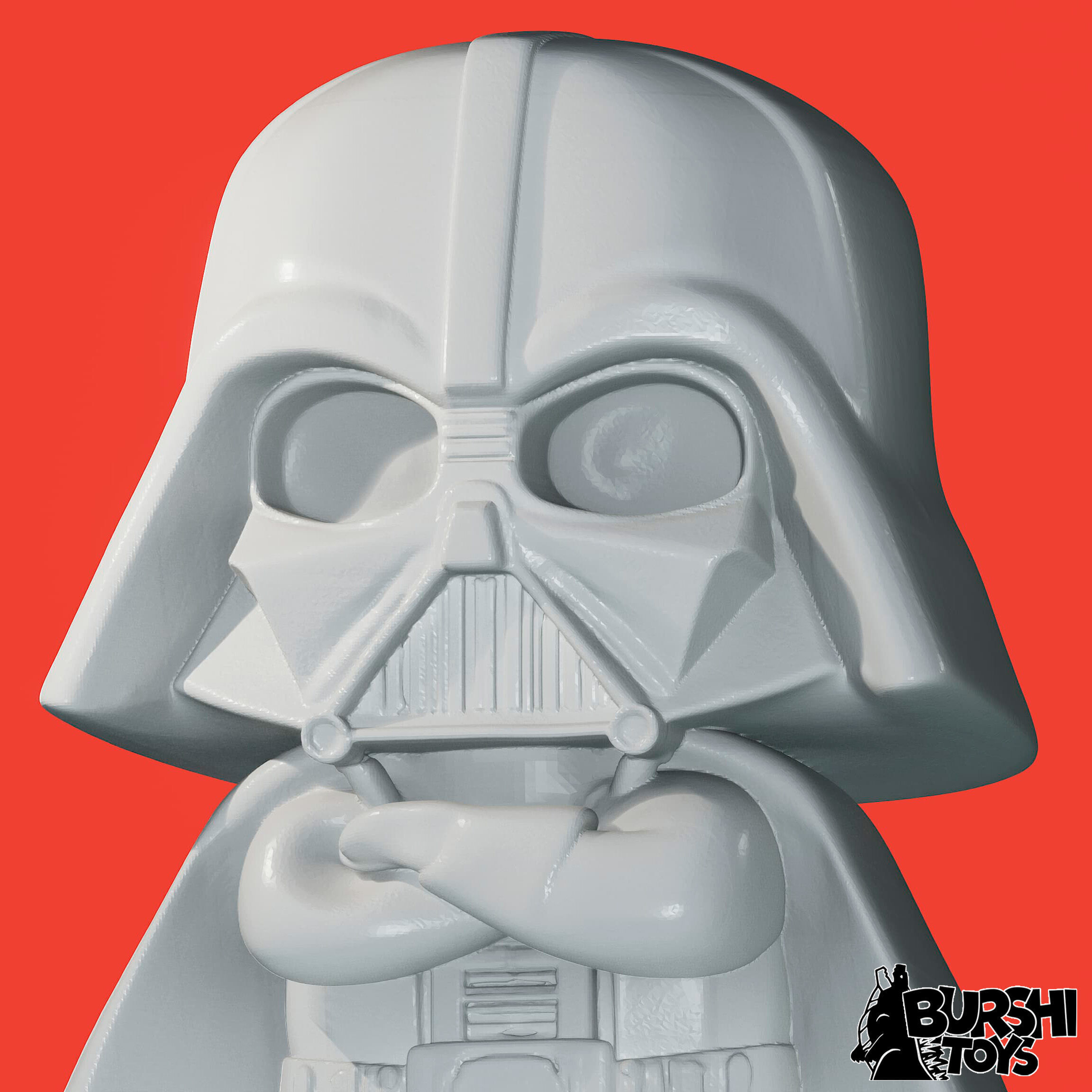 DARTH VADER CHIBI MINIFIGURE AND KEYCHAIN VERSION 3D print model_4