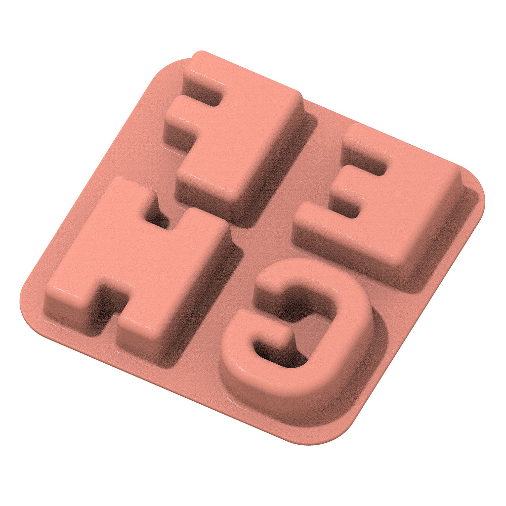 Exquisite Alphabetical Plate 3D print model_3