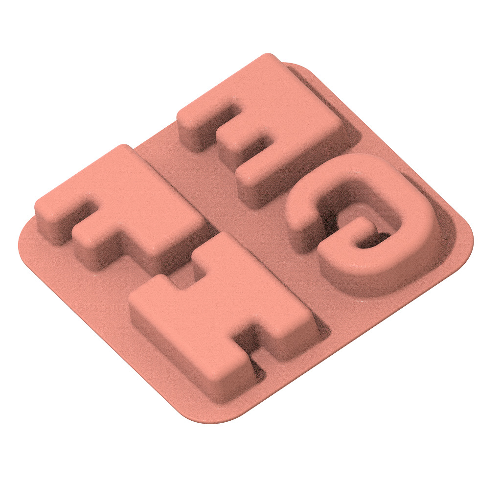 Exquisite Alphabetical Plate 3D print model_2