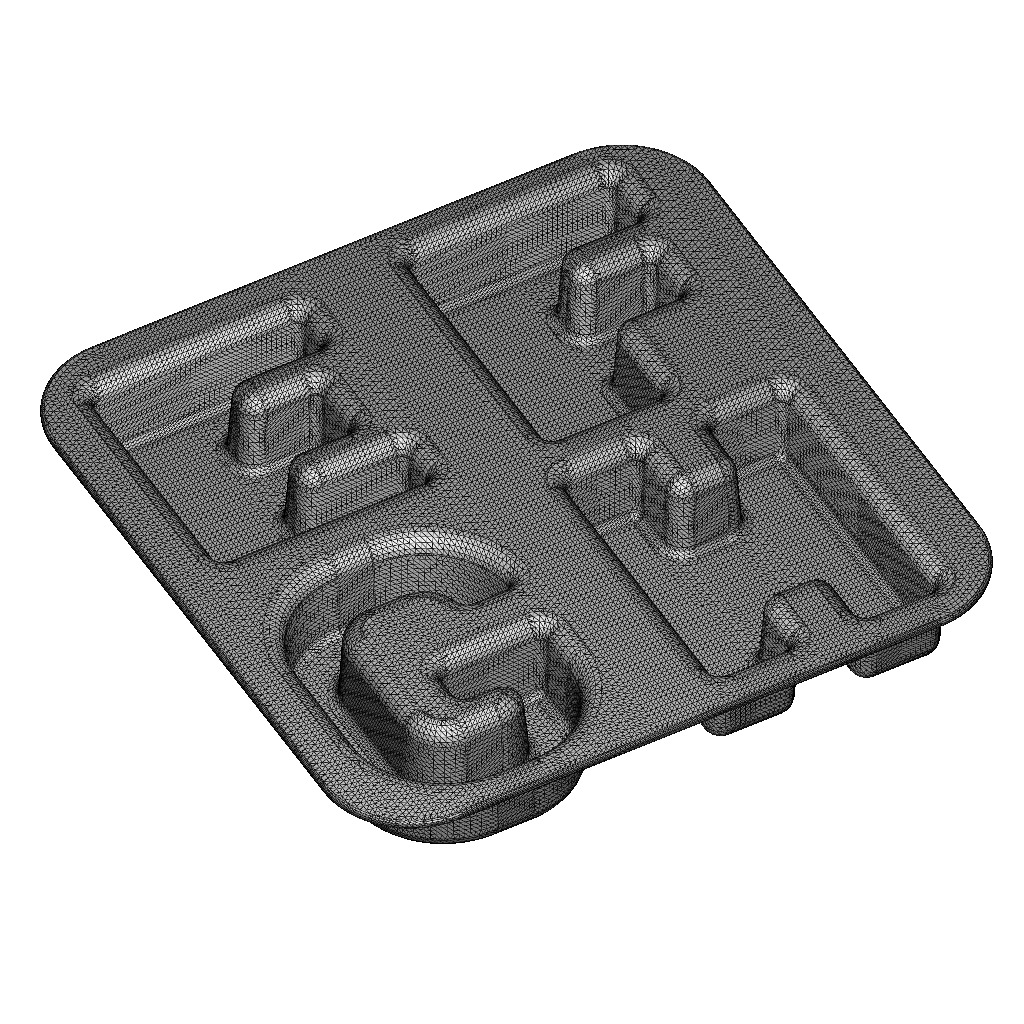 Exquisite Alphabetical Plate 3D print model_4