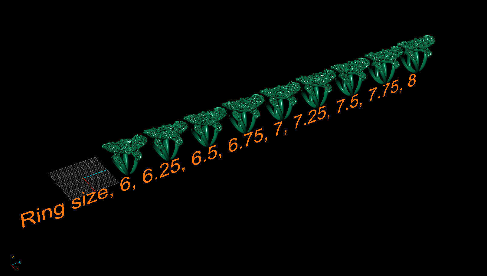 Ring 3814 3D print model_5