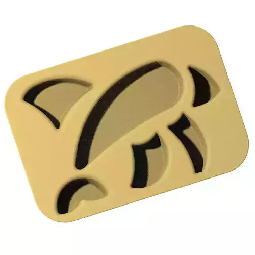 Kids Dolphin Plate 3D print model