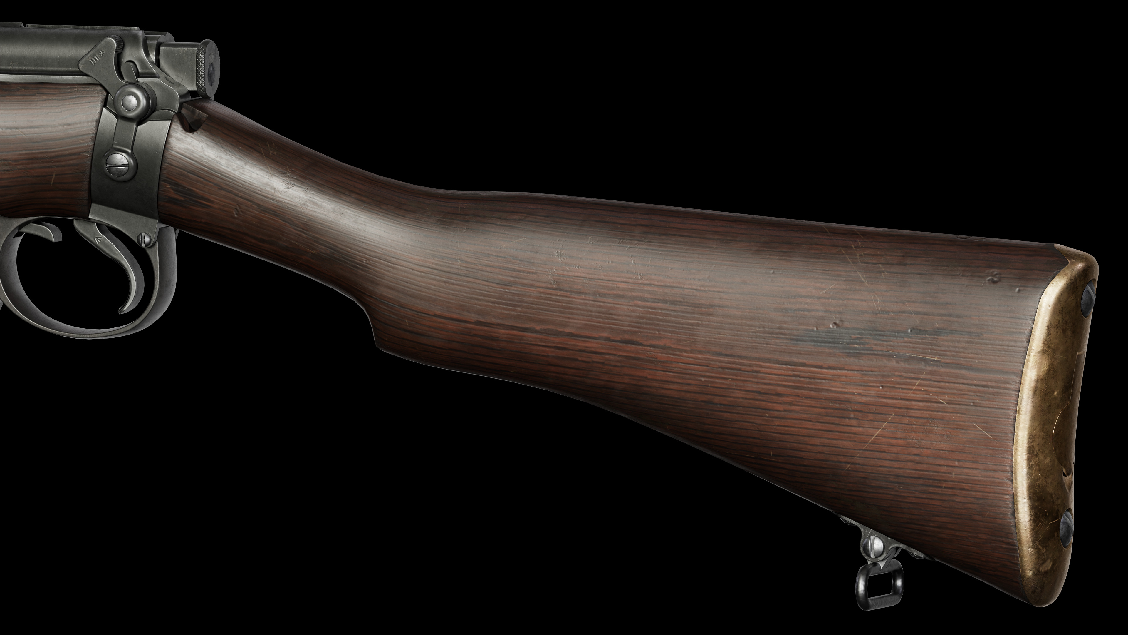 SMLE Mk3 Low-poly 3D model_3