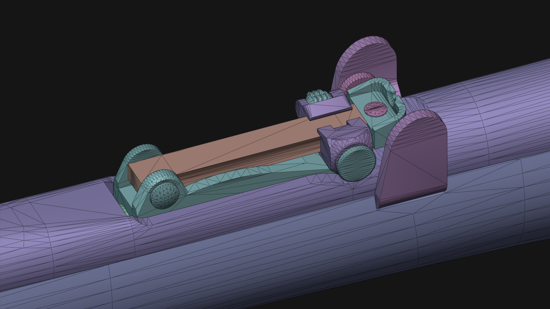 SMLE Mk3 Low-poly 3D model_7
