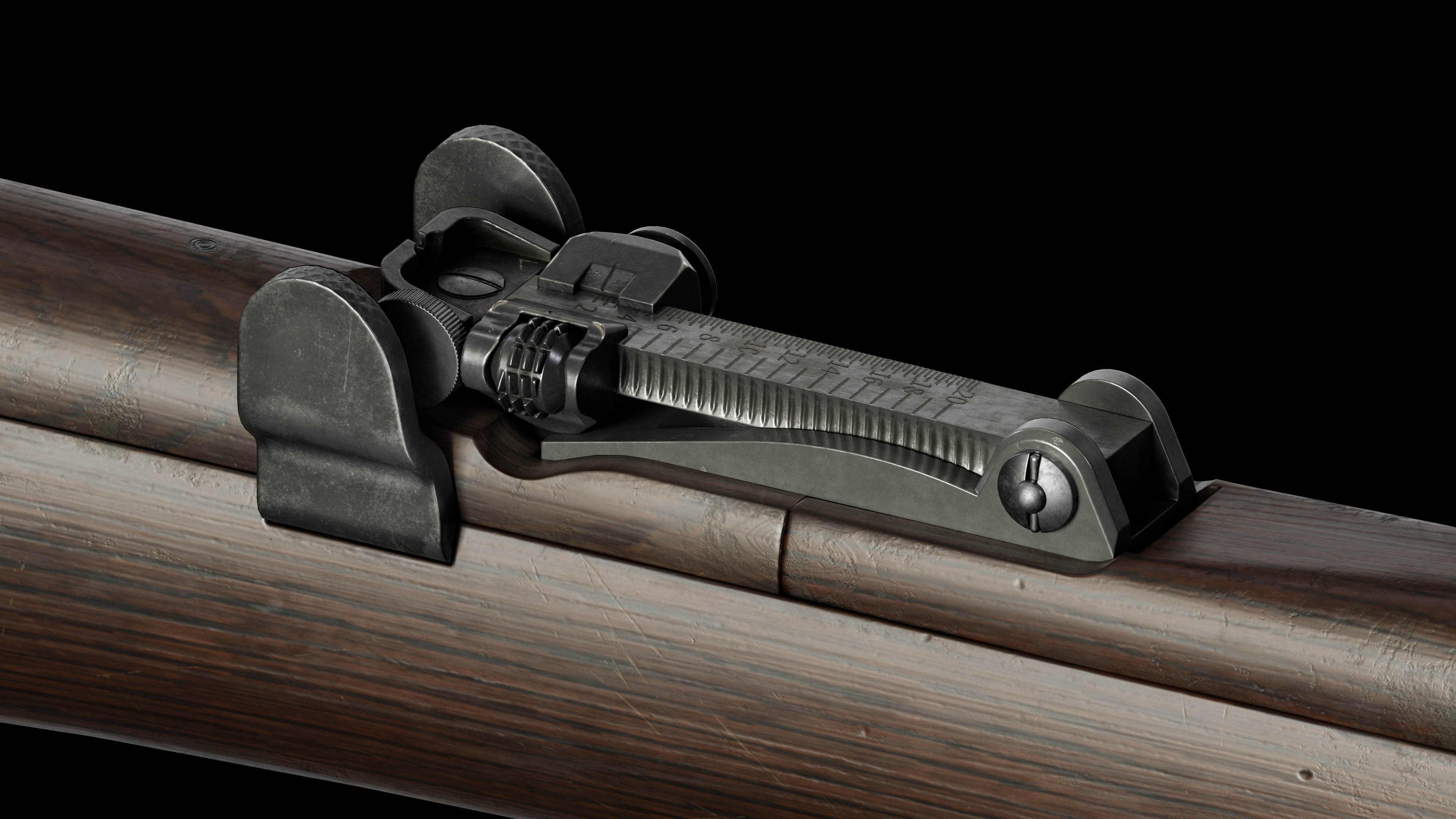 SMLE Mk3 Low-poly 3D model_4