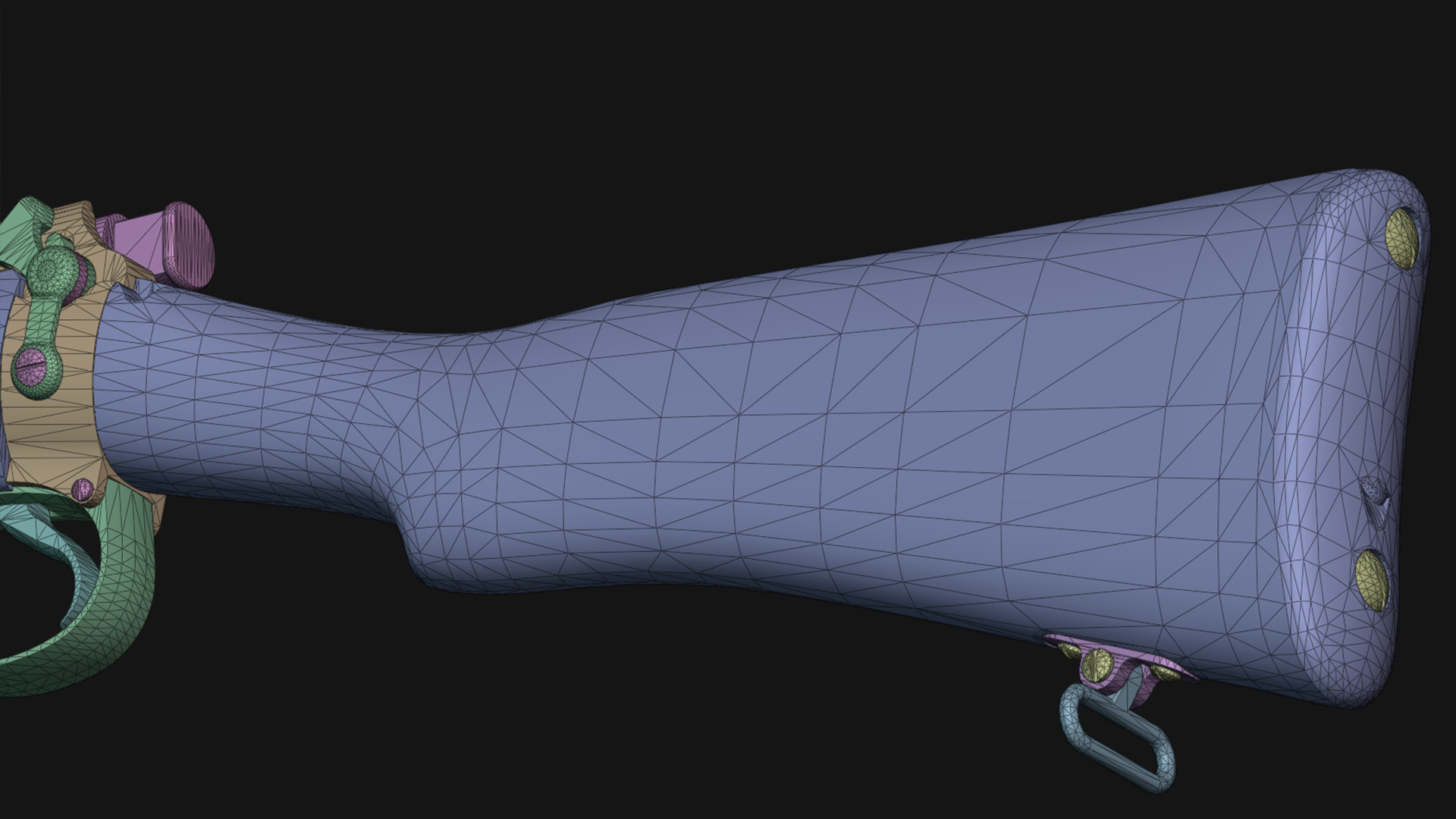 SMLE Mk3 Low-poly 3D model_9