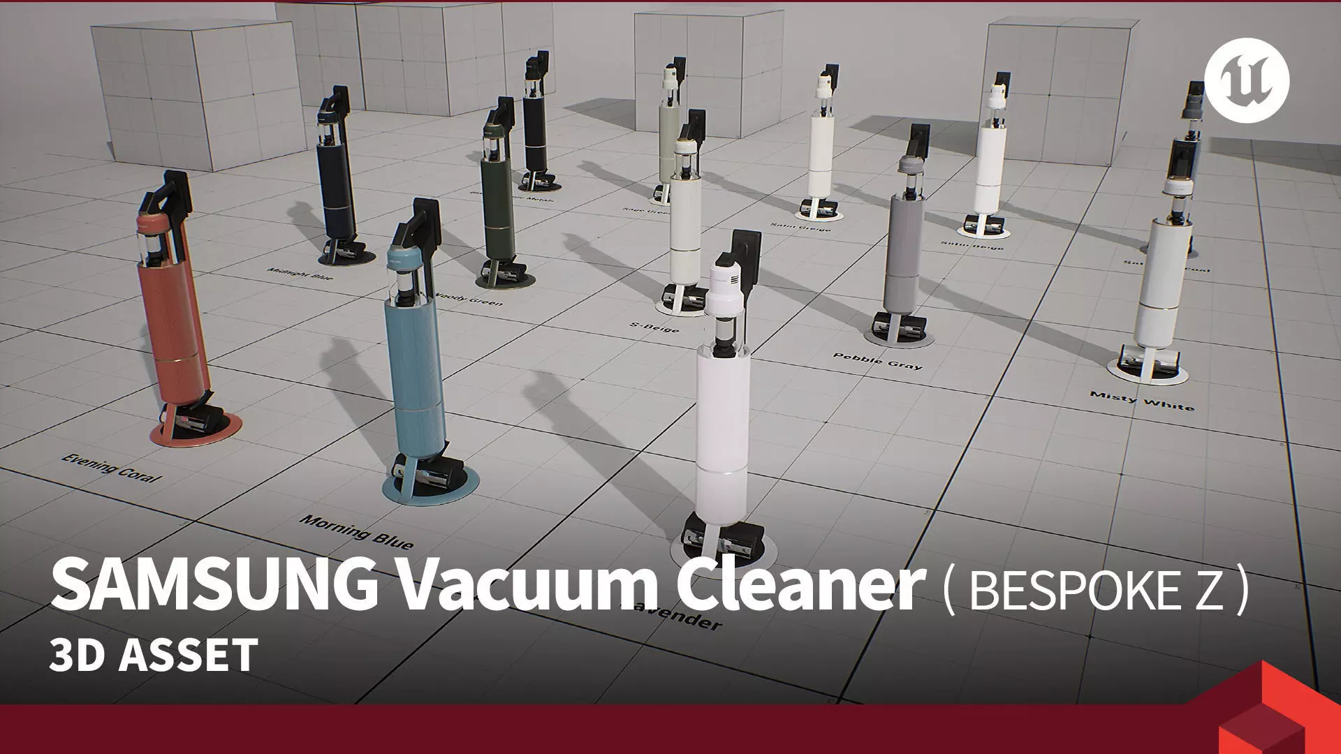 SAMSUNG Vacuum Cleaner - BESPOKE Z Low-poly 3D model