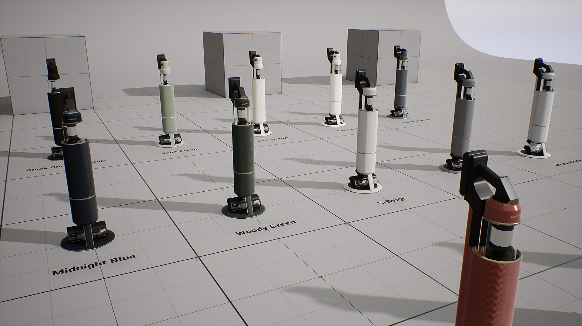 SAMSUNG Vacuum Cleaner - BESPOKE Z Low-poly 3D model_9