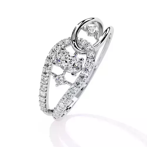 ROUND  DIAMOND RING -CAD-025