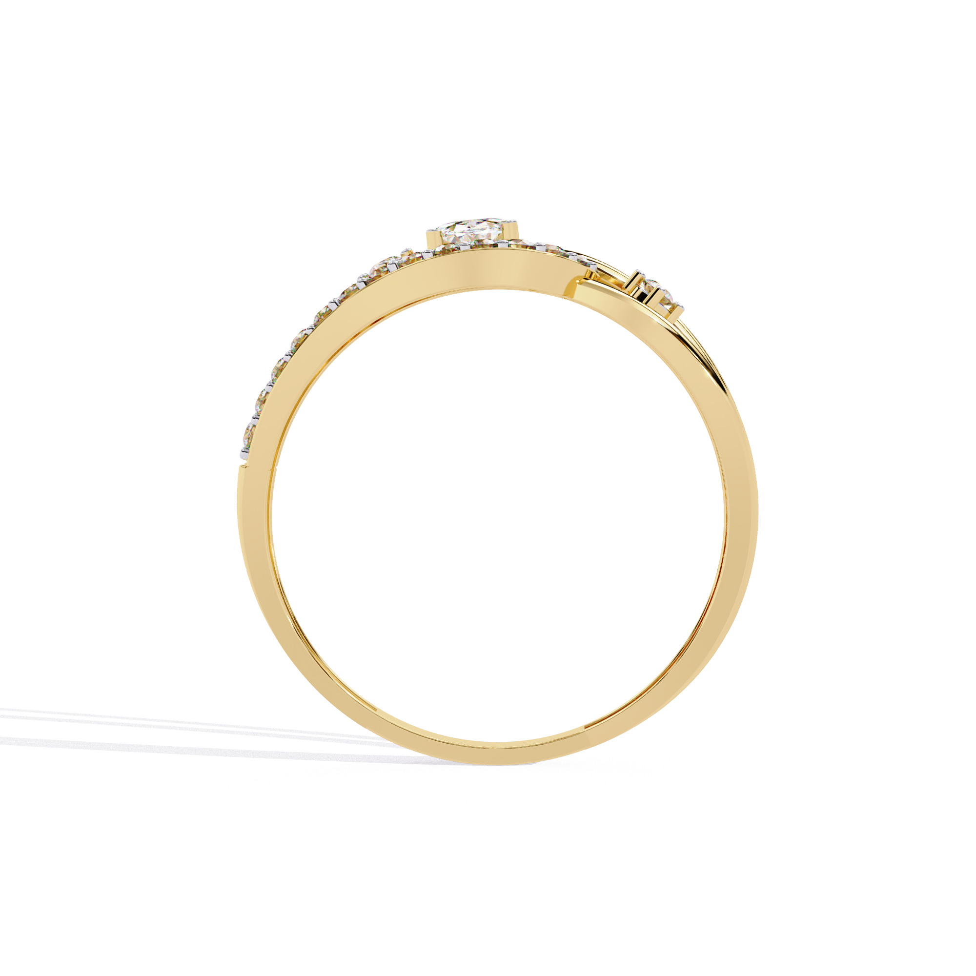 ROUND DIAMOND RING -CAD-025 3D model_7