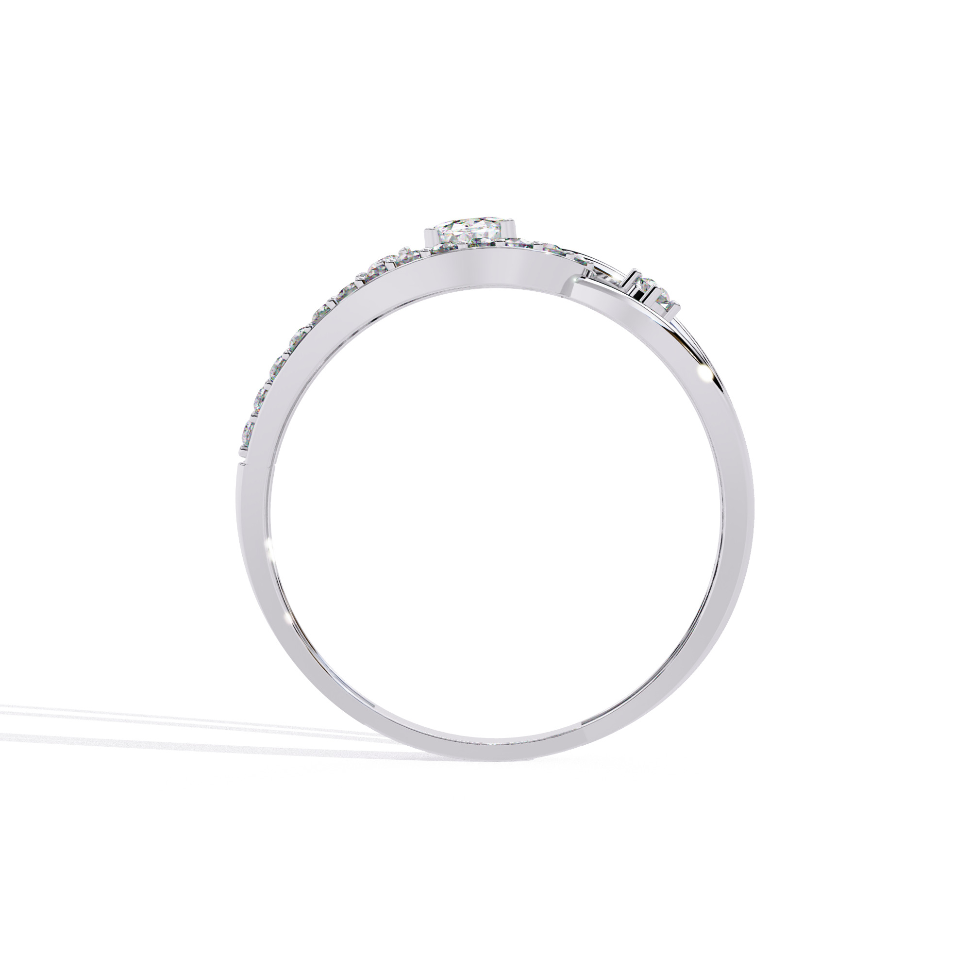 ROUND DIAMOND RING -CAD-025 3D model_6