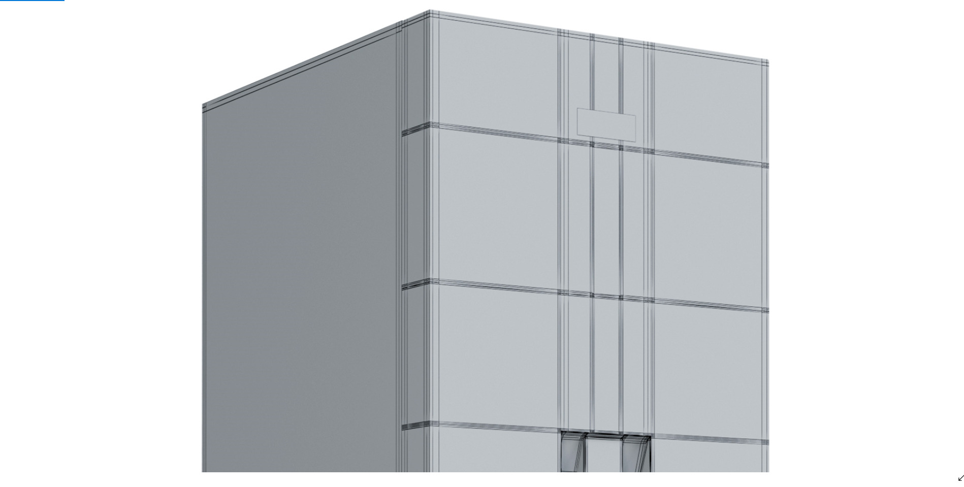 Haier Fridge freezer - HTW5618DWMG Low-poly 3D model_9