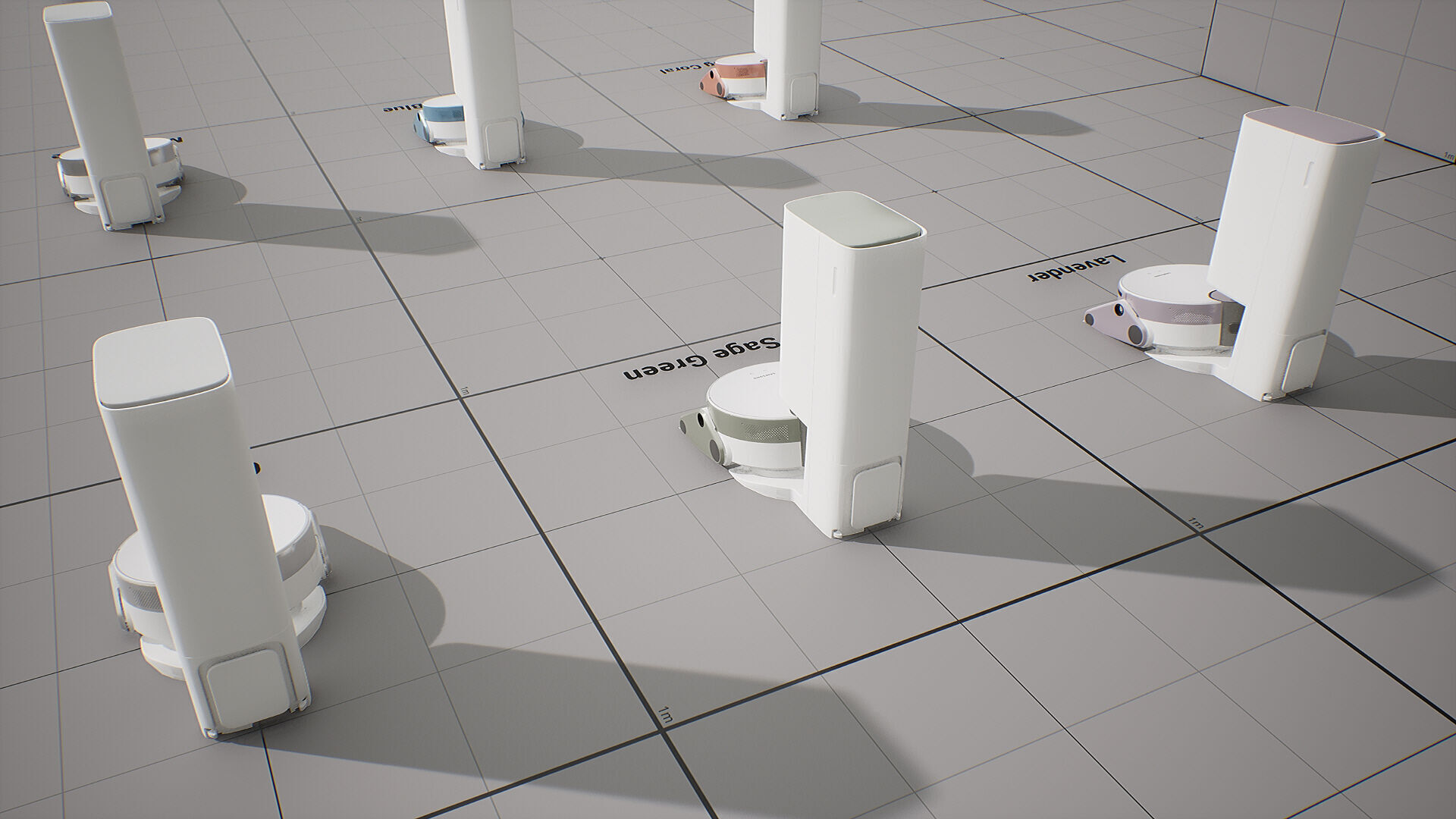 SAMSUNG Robot Cleaner - BESPOKE Z Bot Low-poly 3D model_4