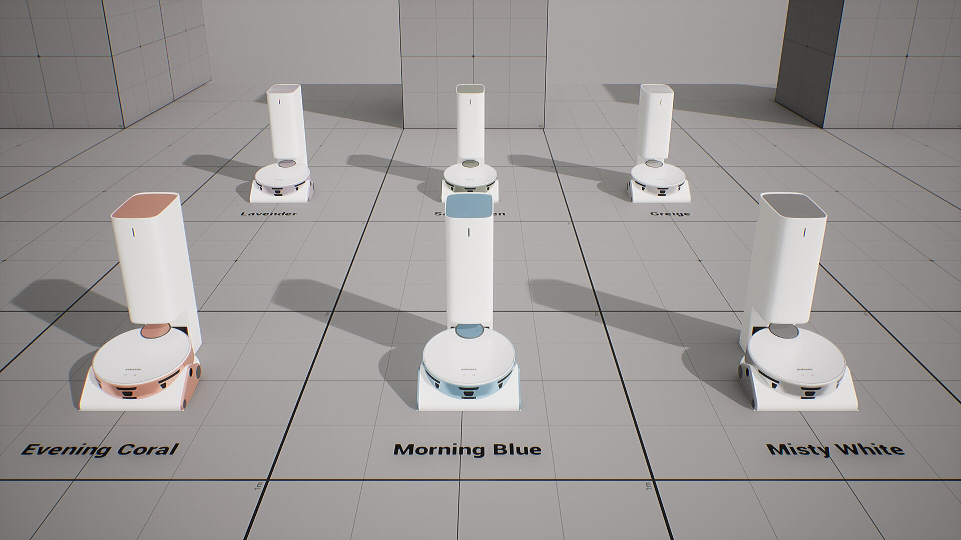 SAMSUNG Robot Cleaner - BESPOKE Z Bot Low-poly 3D model_2