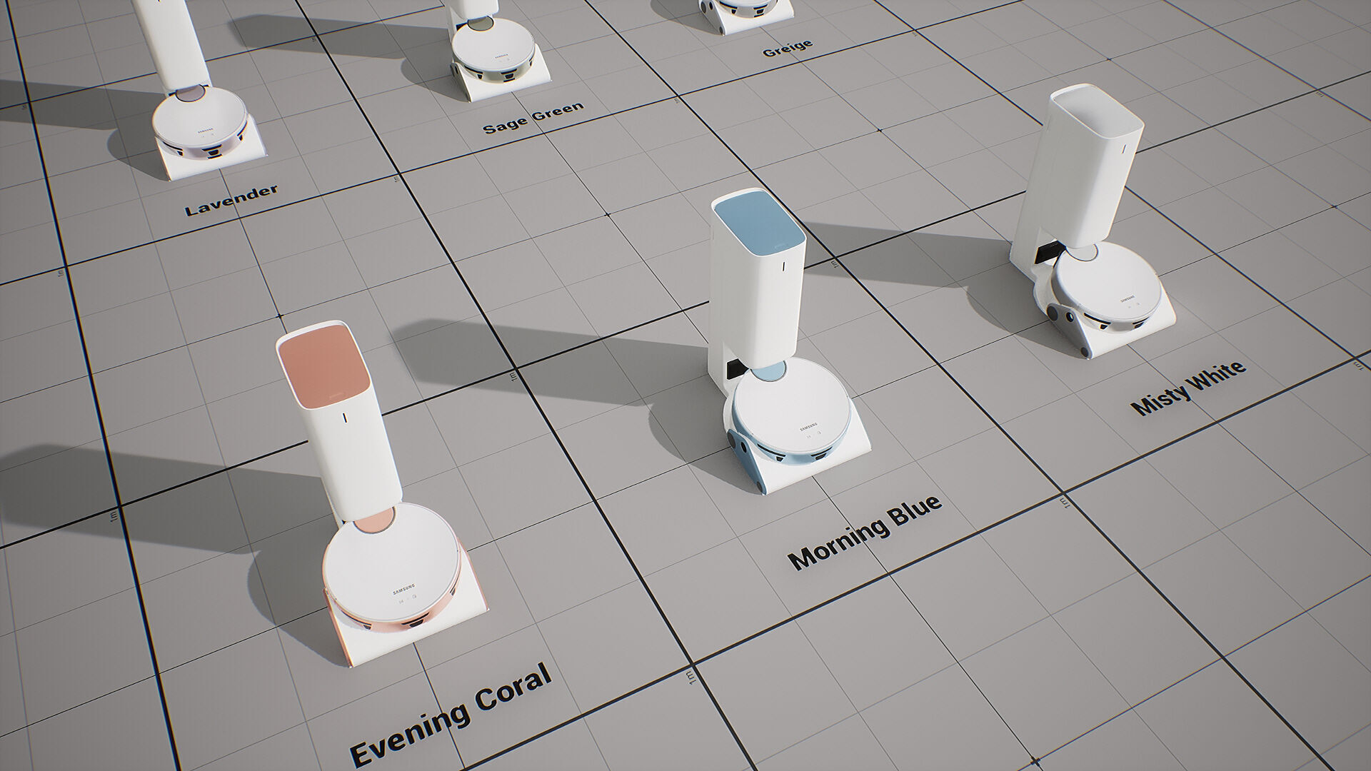 SAMSUNG Robot Cleaner - BESPOKE Z Bot Low-poly 3D model_5