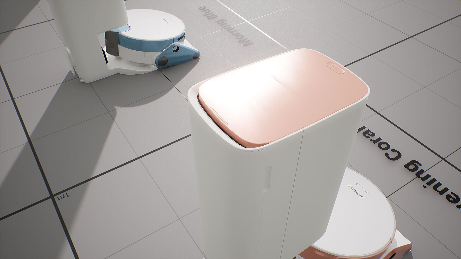 SAMSUNG Robot Cleaner - BESPOKE Z Bot Low-poly 3D model_11