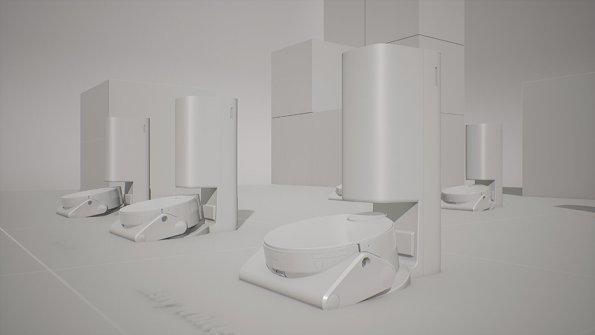 SAMSUNG Robot Cleaner - BESPOKE Z Bot Low-poly 3D model_17