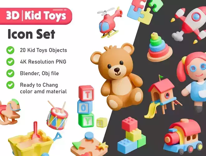 Kid toys Icon pack