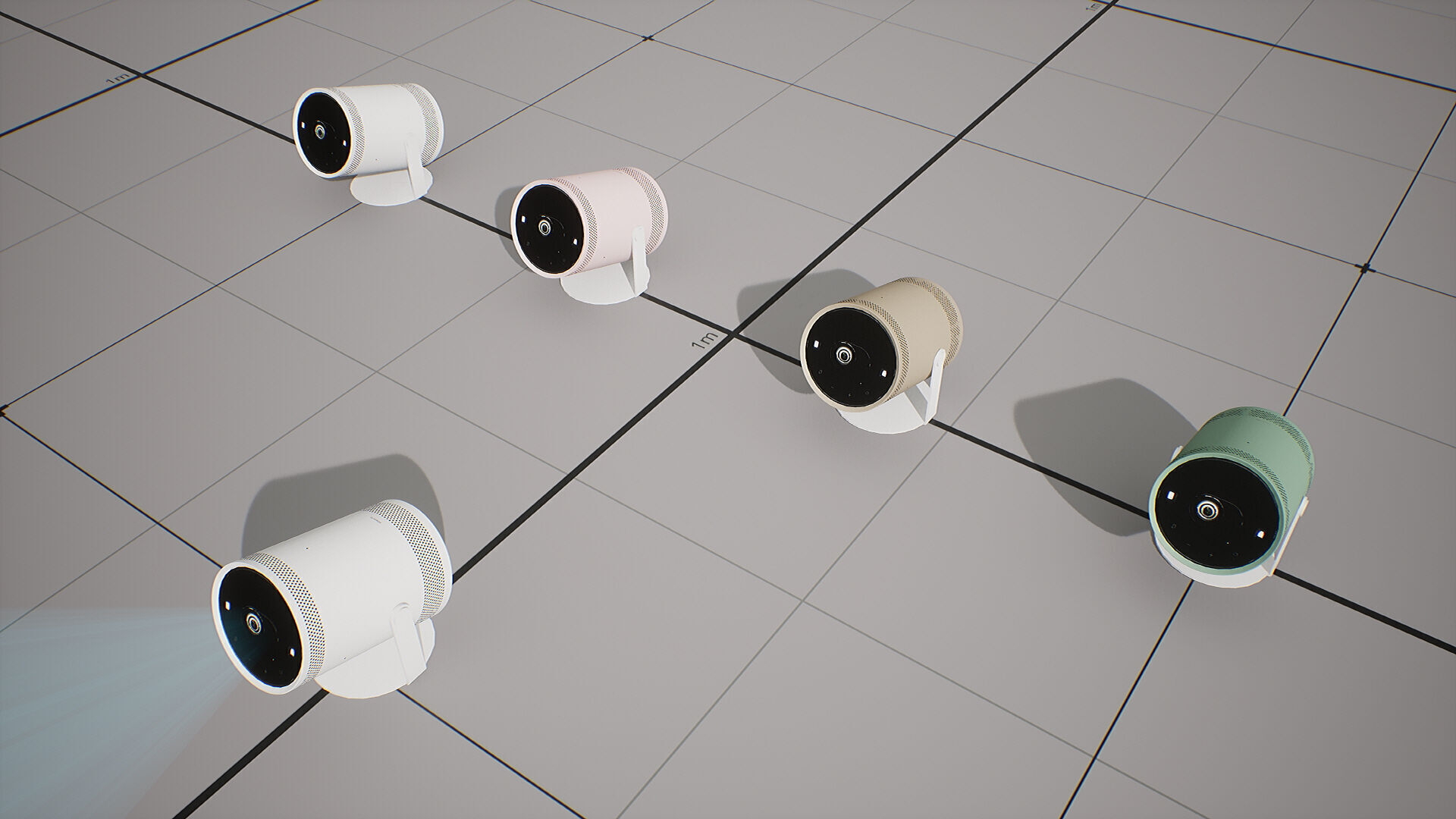 SAMSUNG Projector - BESPOKE The Freestyle Low-poly 3D model_3