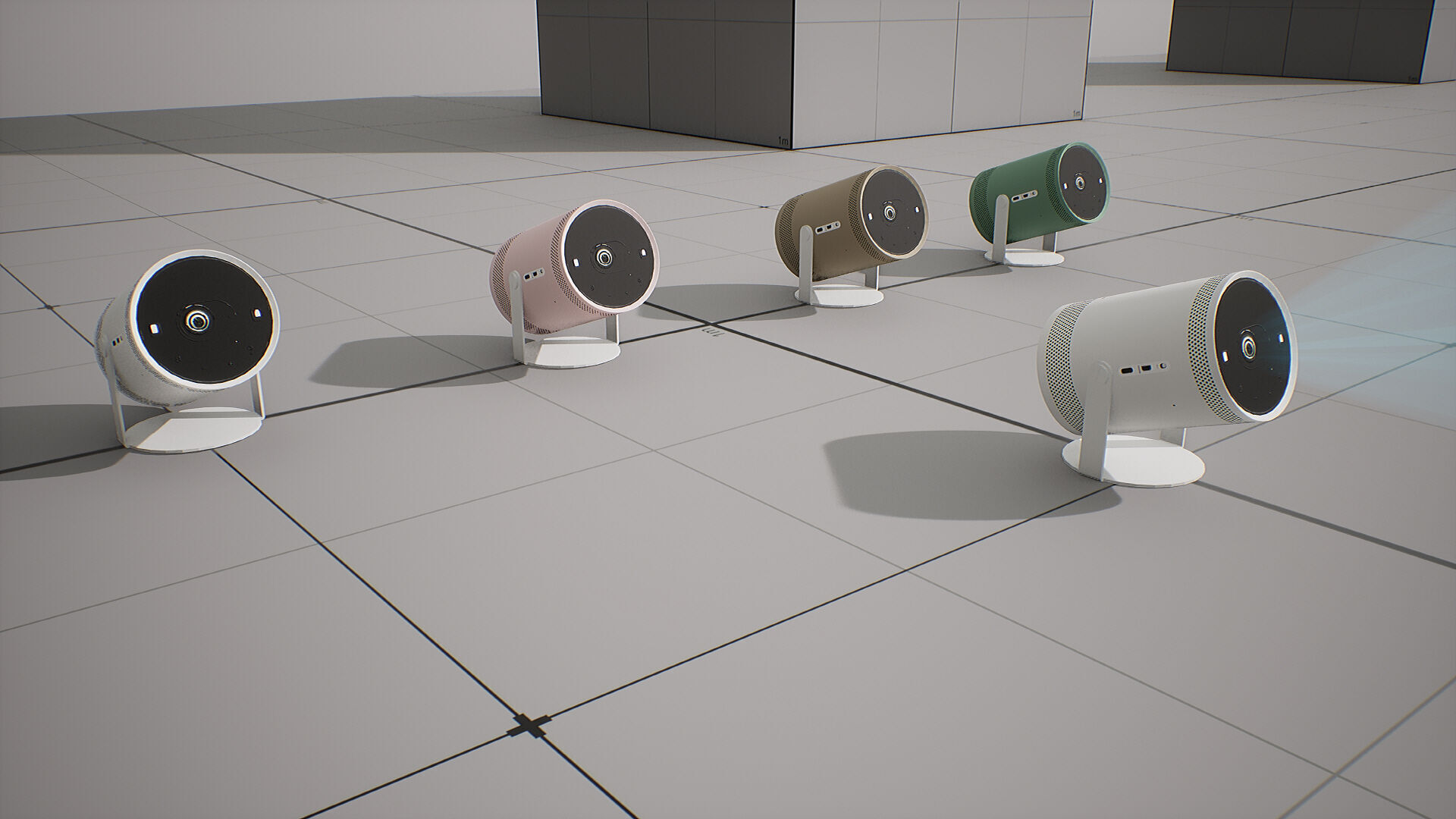SAMSUNG Projector - BESPOKE The Freestyle Low-poly 3D model_2