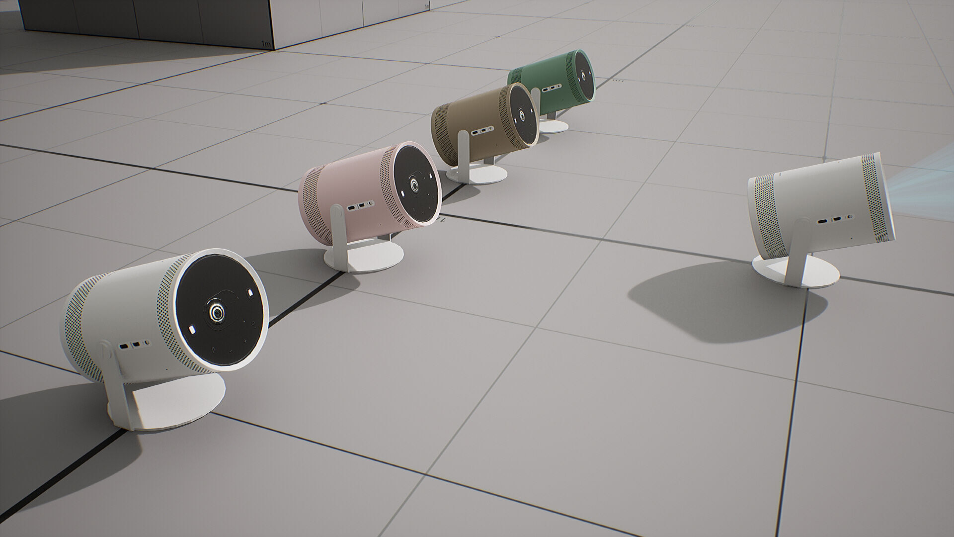 SAMSUNG Projector - BESPOKE The Freestyle Low-poly 3D model_4