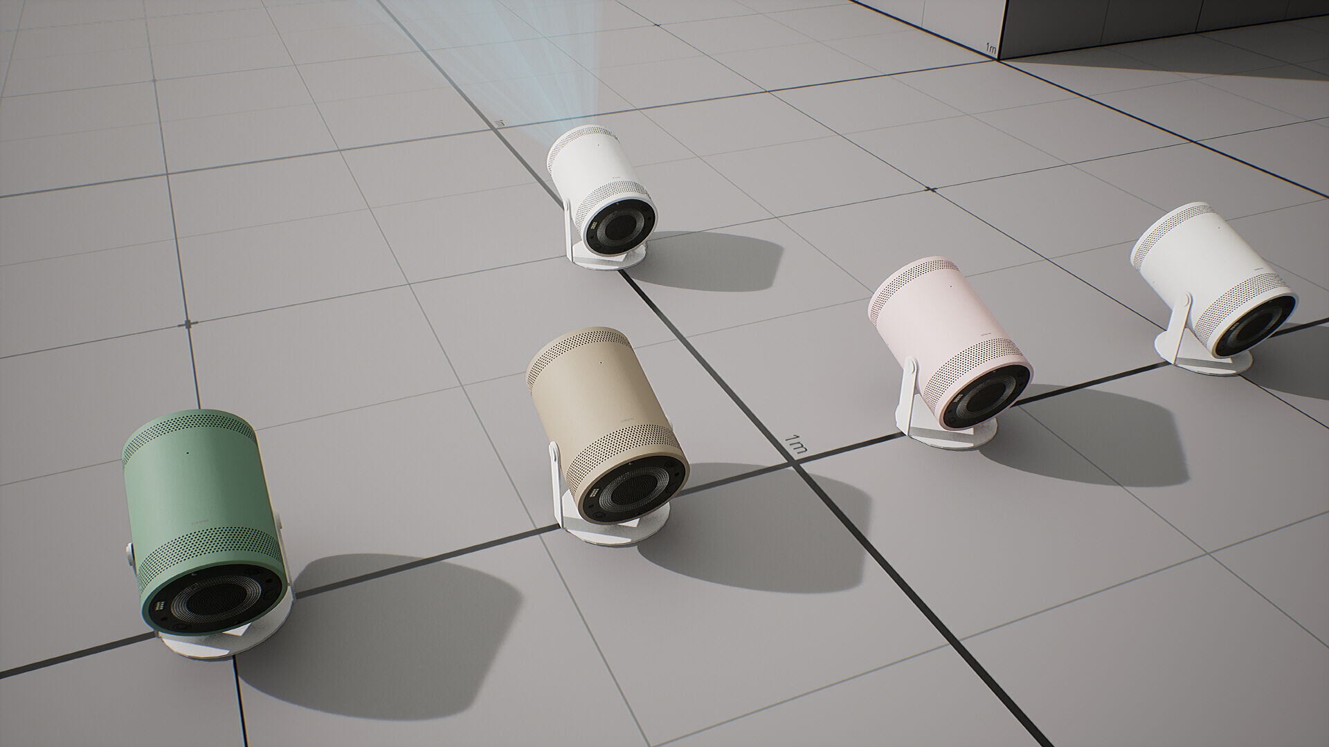 SAMSUNG Projector - BESPOKE The Freestyle Low-poly 3D model_5