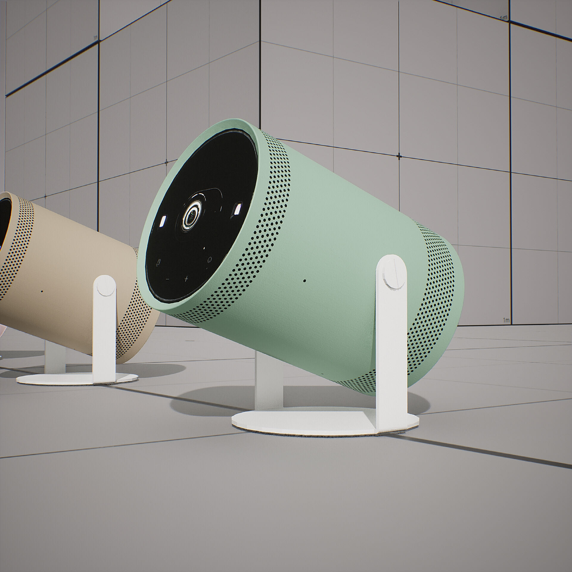 SAMSUNG Projector - BESPOKE The Freestyle Low-poly 3D model_7