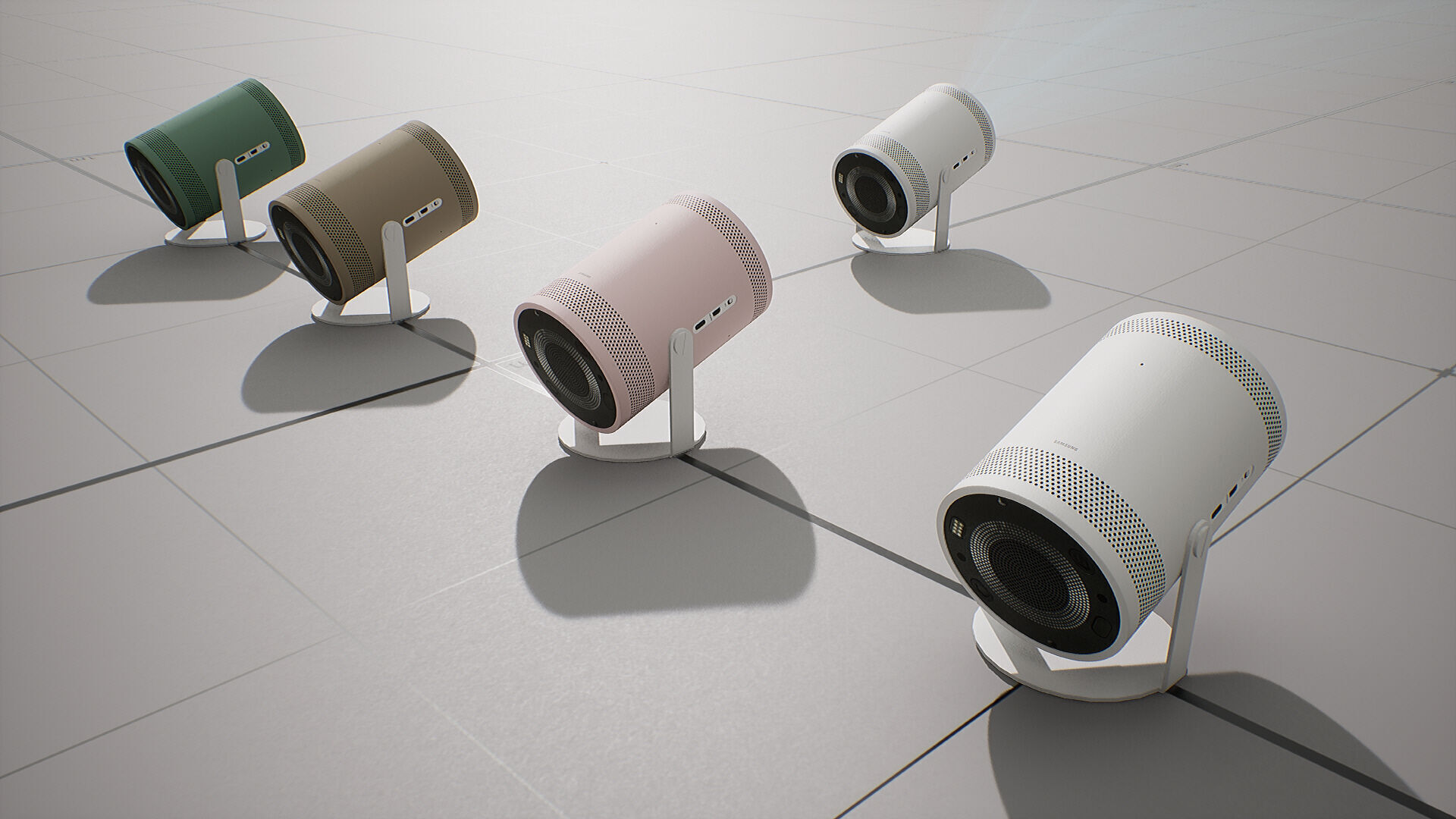 SAMSUNG Projector - BESPOKE The Freestyle Low-poly 3D model_6