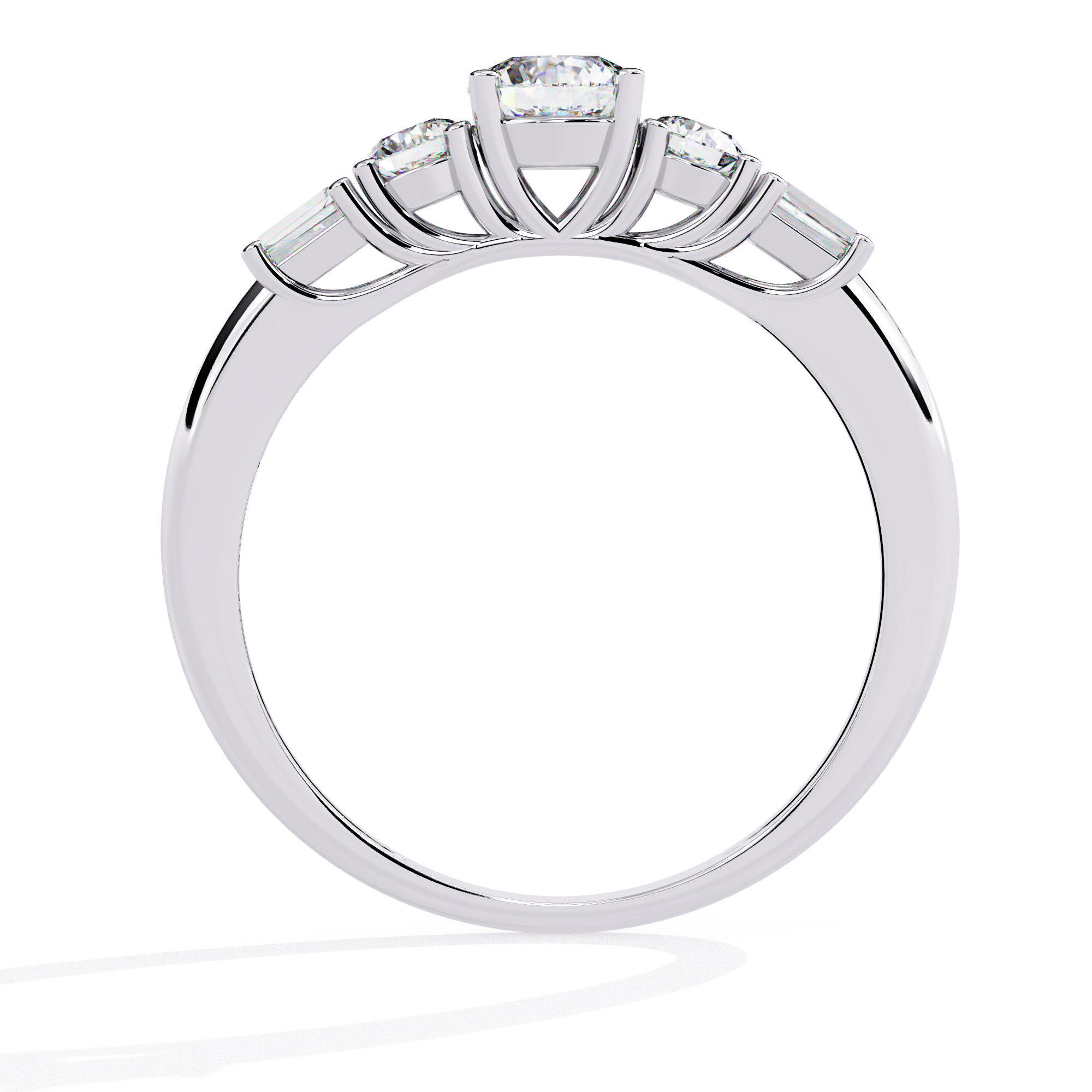ROUND DIAMOND RING -CAD-030 3D model_3