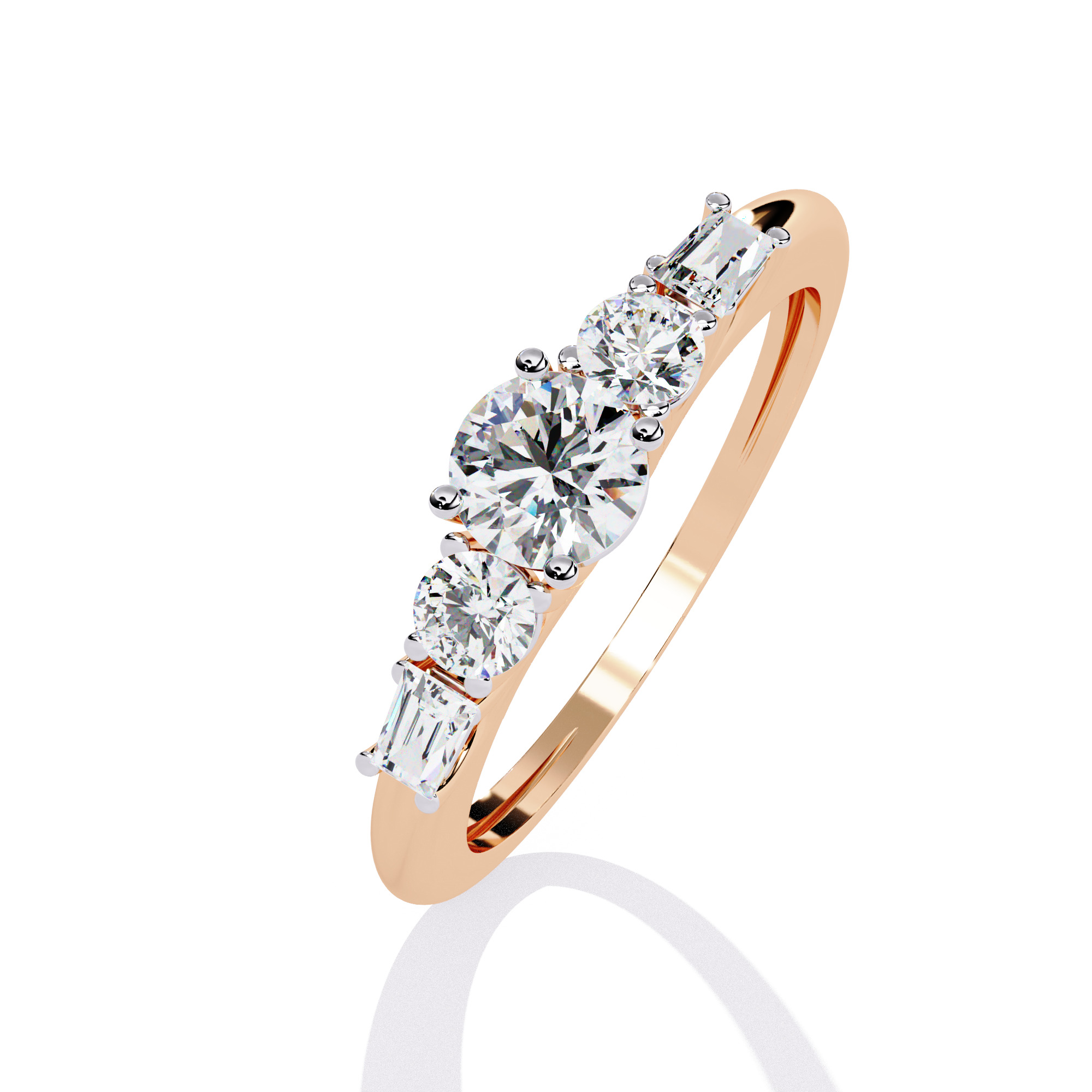 ROUND DIAMOND RING -CAD-030 3D model_2