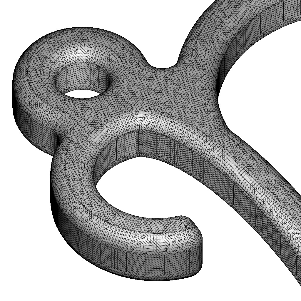 Stylish Pendant Letter D 3D print model_6