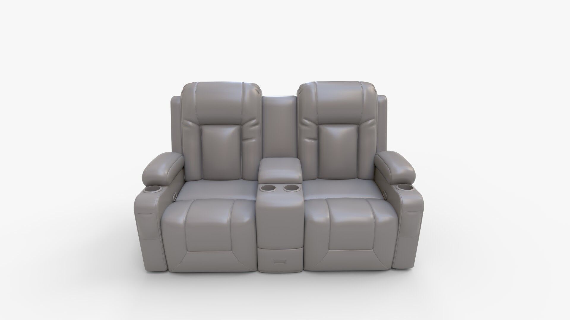 HyllMont Power Reclining Loveseat with Console 3D model_10