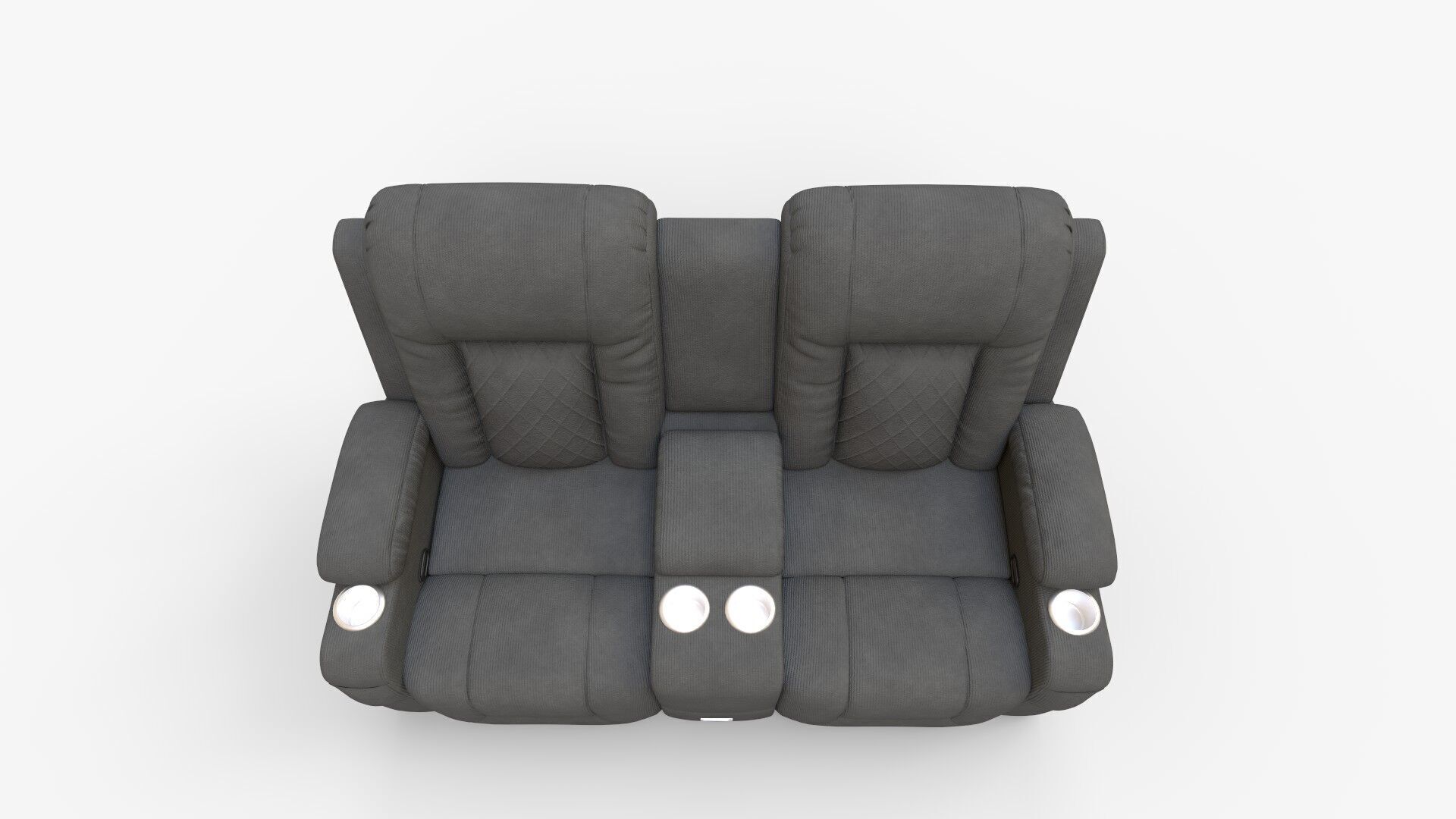 HyllMont Power Reclining Loveseat with Console 3D model_8