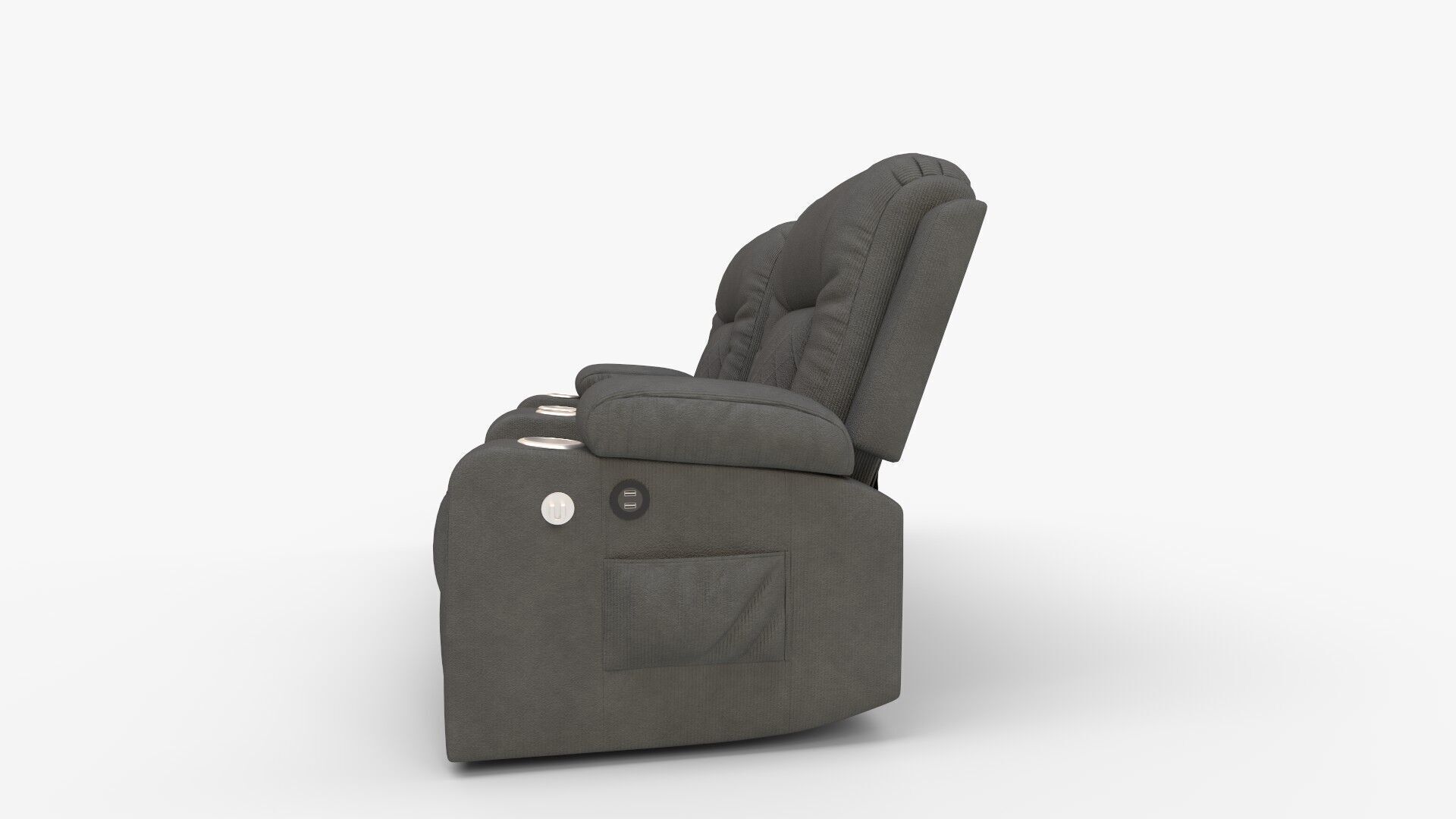 HyllMont Power Reclining Loveseat with Console 3D model_5