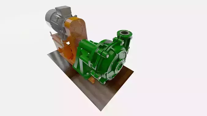 Warman 4 to 3Inch Pump High Quality 3D for Manufacturing  Piping