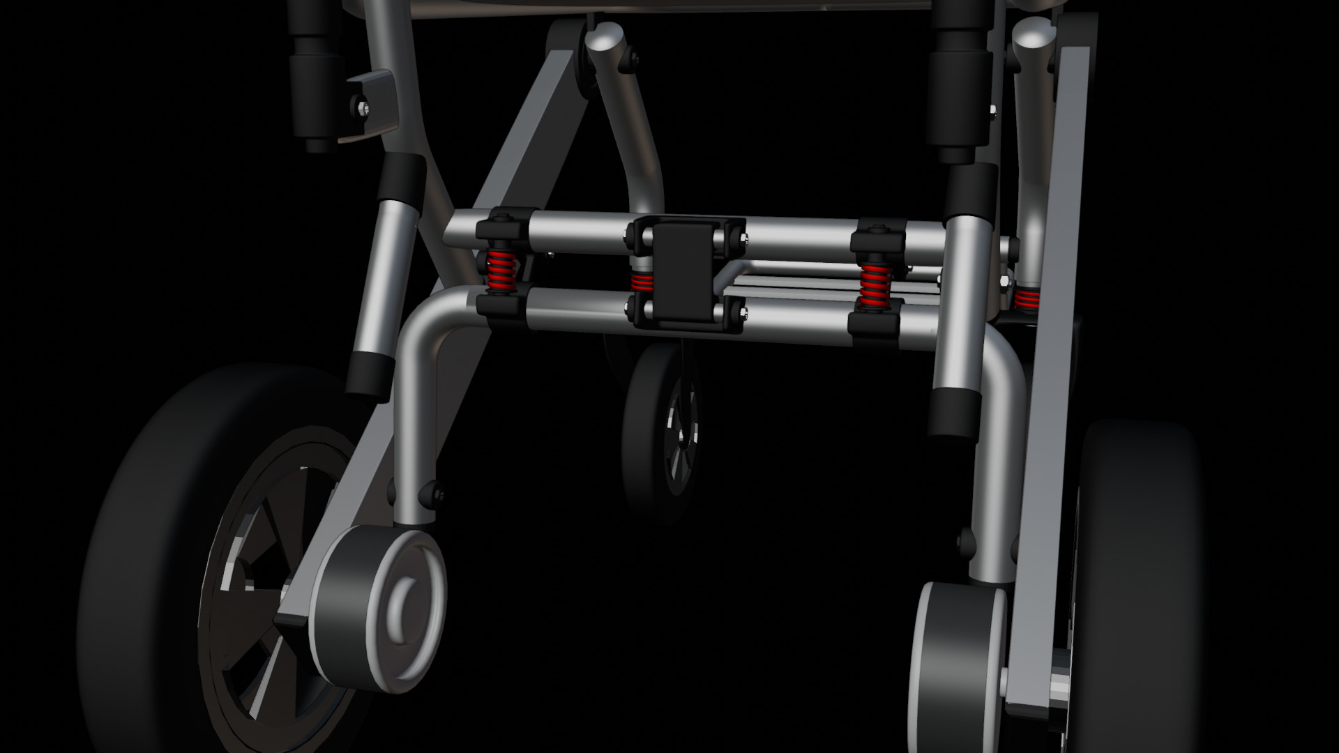 Modern Wheelchair for the disabled 3D model_17