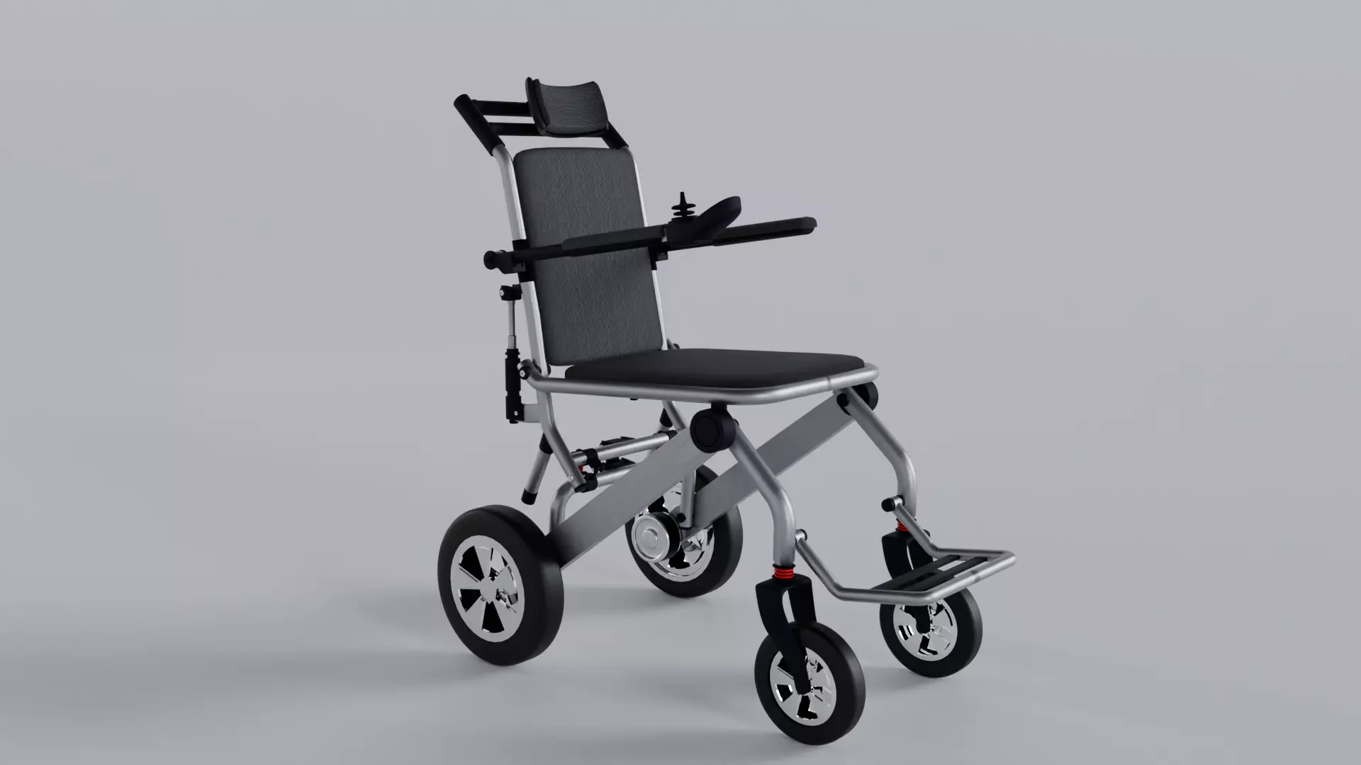 Modern Wheelchair for the disabled 3D model_0