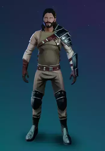 Stylized Warrior Male -Stylized 3D model