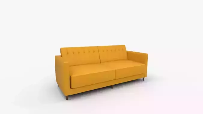 Perdue Velvet Square Arm Convertible Sleeper